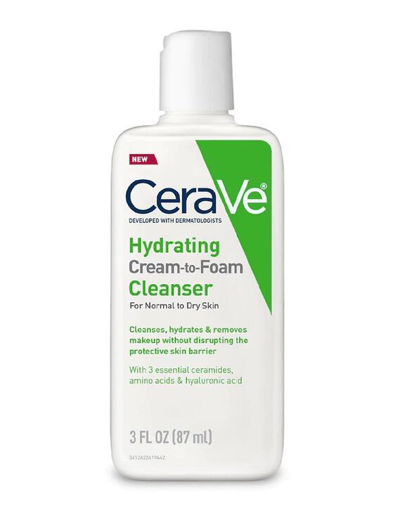 Cerave Hydrating Cream-to-Foam Cleanser 